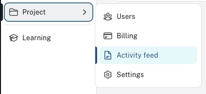 project level activity