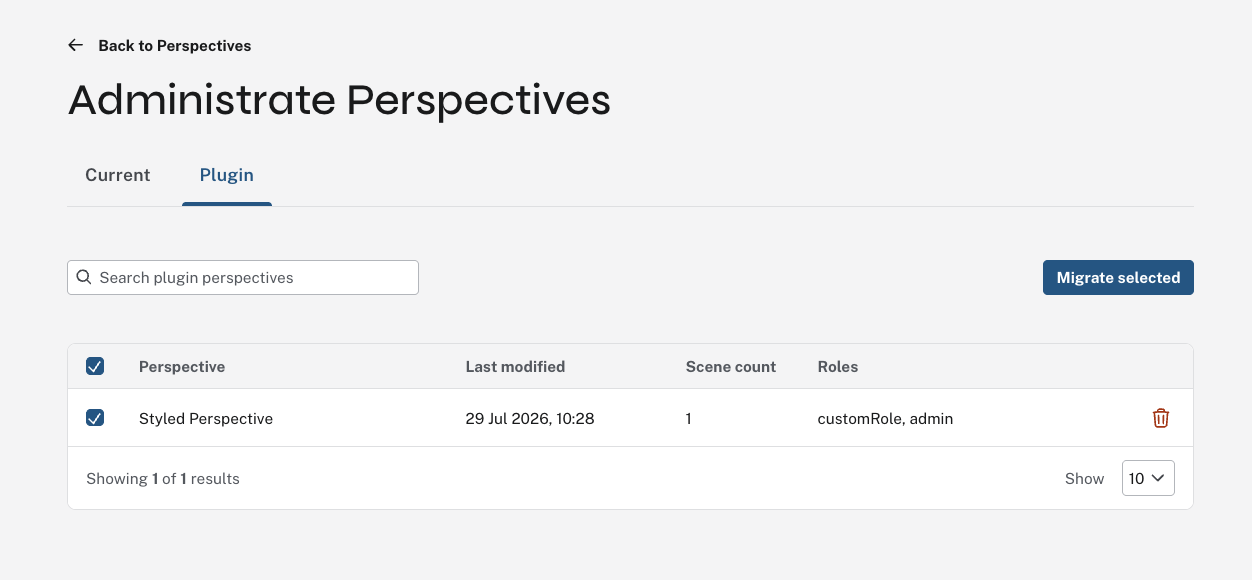 migrate perspective