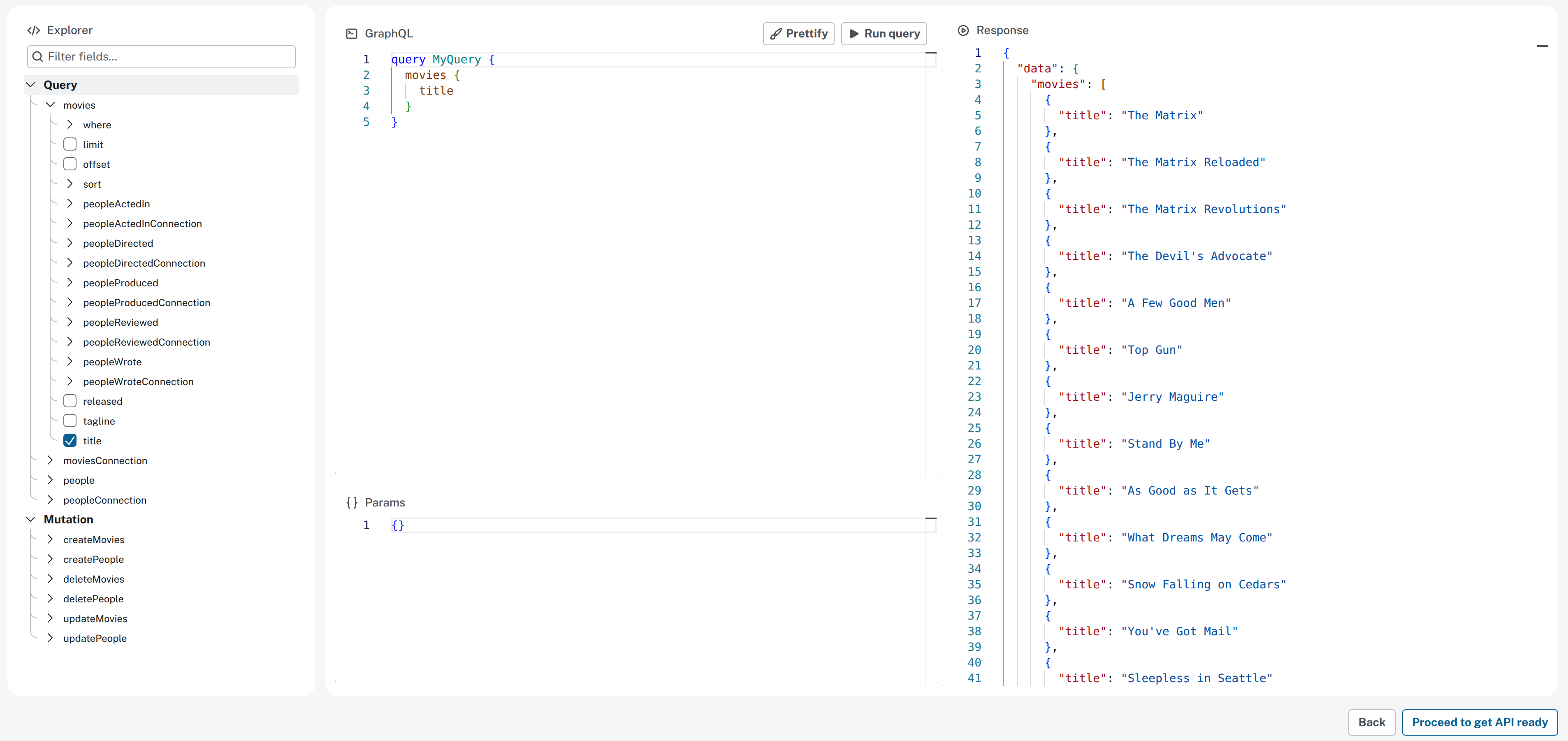 query editor